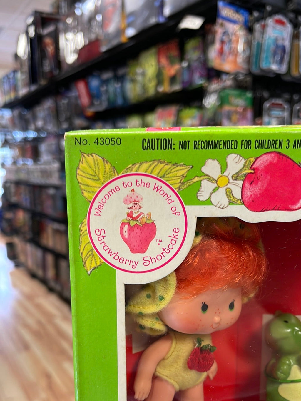Apple Dumplin with Tea Time Turtle (Vintage Strawberry Shortcake, Kenner) Sealed