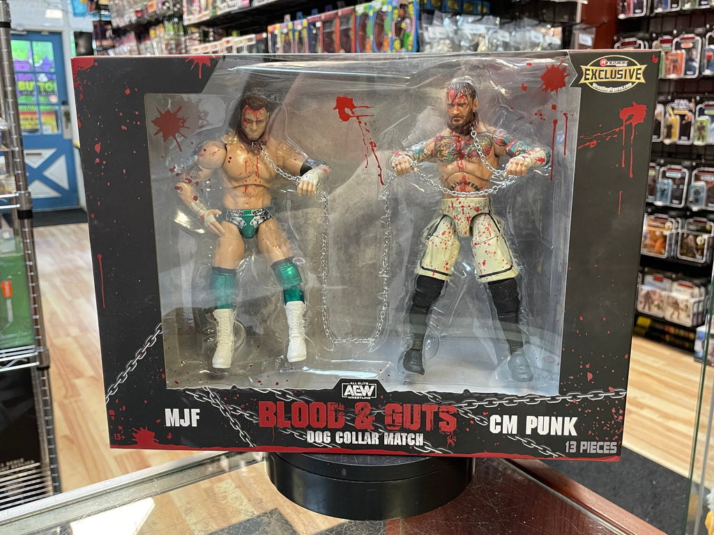 Blood & Guts: CM Punk & MJF  (AEW Unmatched Collection, Jazwares) **SEALED**