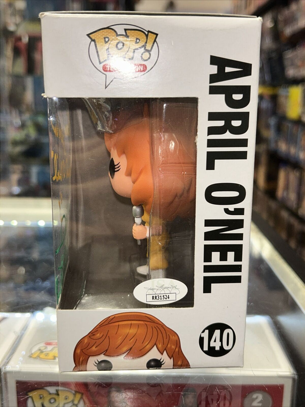 April Signed By Renae Jacobs & Judith Hoag (Funko Pop, TMNT) JSA Authenticated*