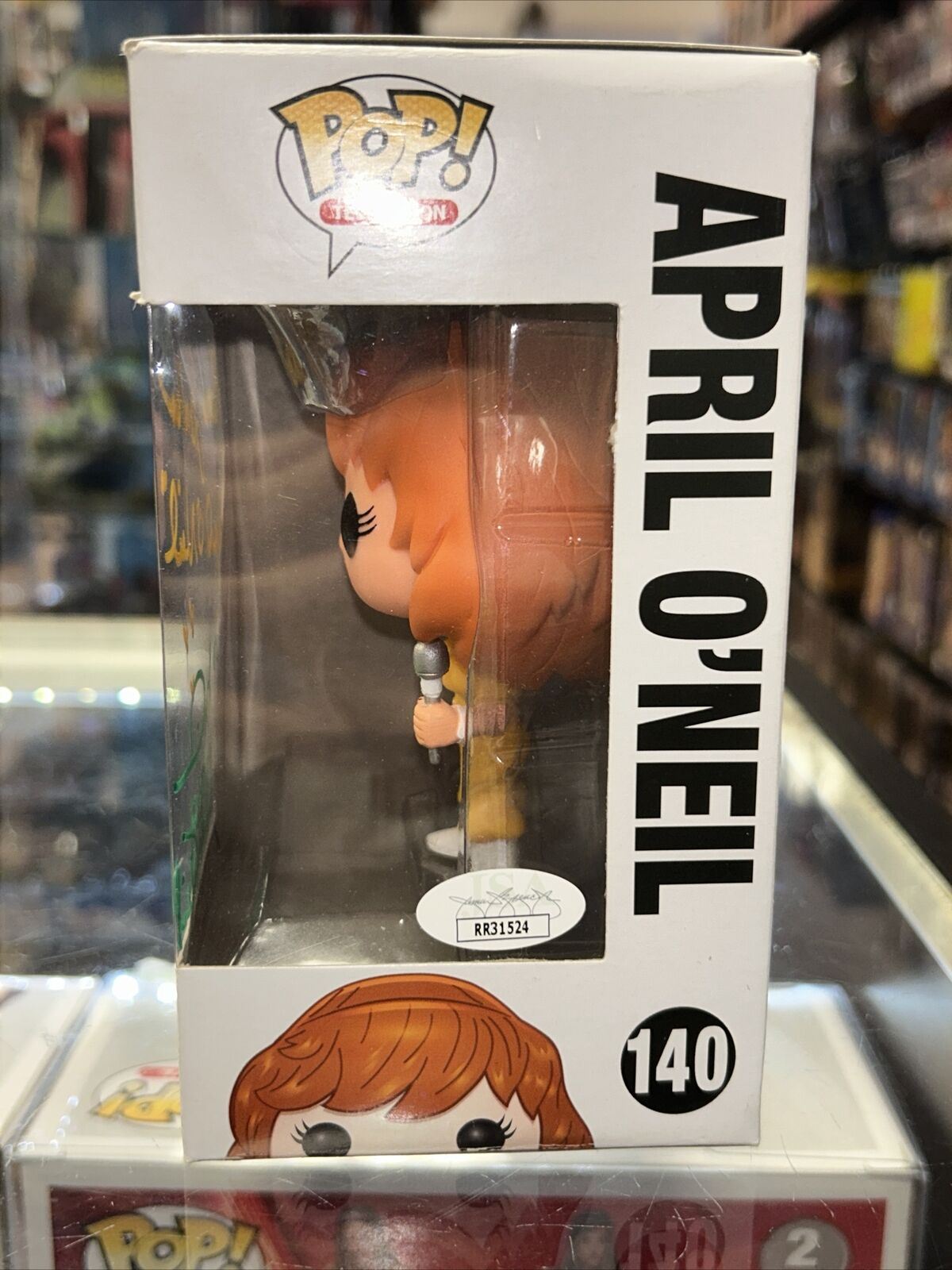 April Signed By Renae Jacobs & Judith Hoag (Funko Pop, TMNT) JSA Authenticated*