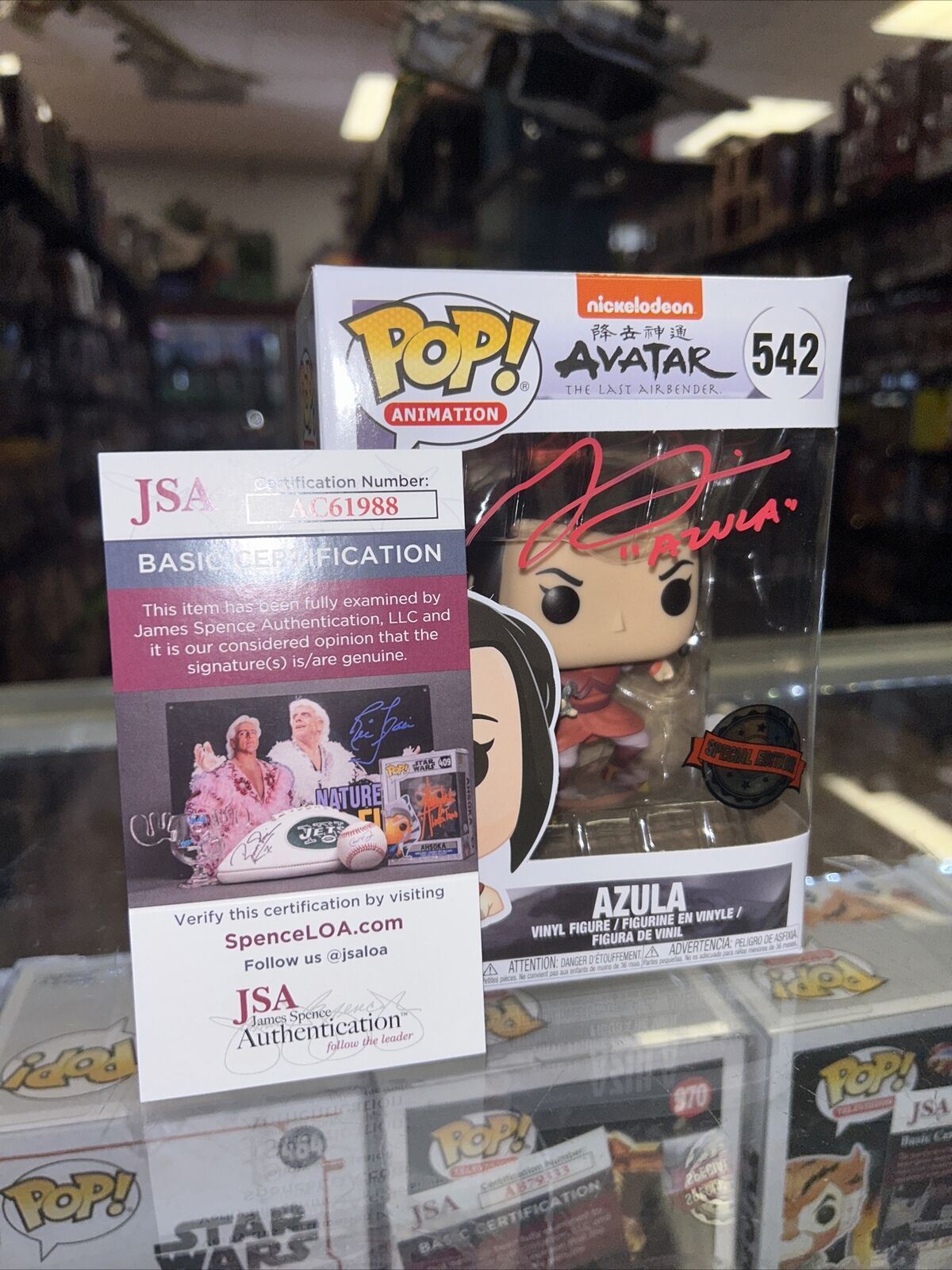 Azula Signed By Grey Delisle (Funko, Avatar The Last.)*JSA Authenticated*