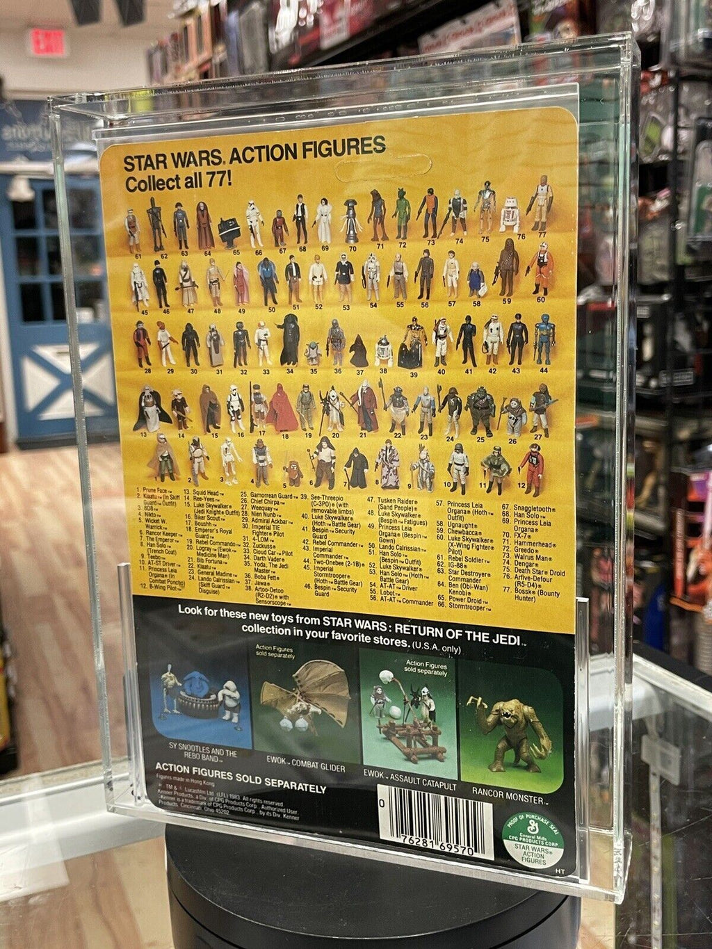 Vintage C-3PO Removable Limbs 77 Back A (Star Wars Kenner, ROTJ) AFA Graded 80+Y