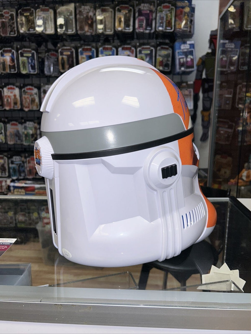 332nd custom vinyl helmet signed by Ashley Eckstein & Rasario Dawson *JSA*
