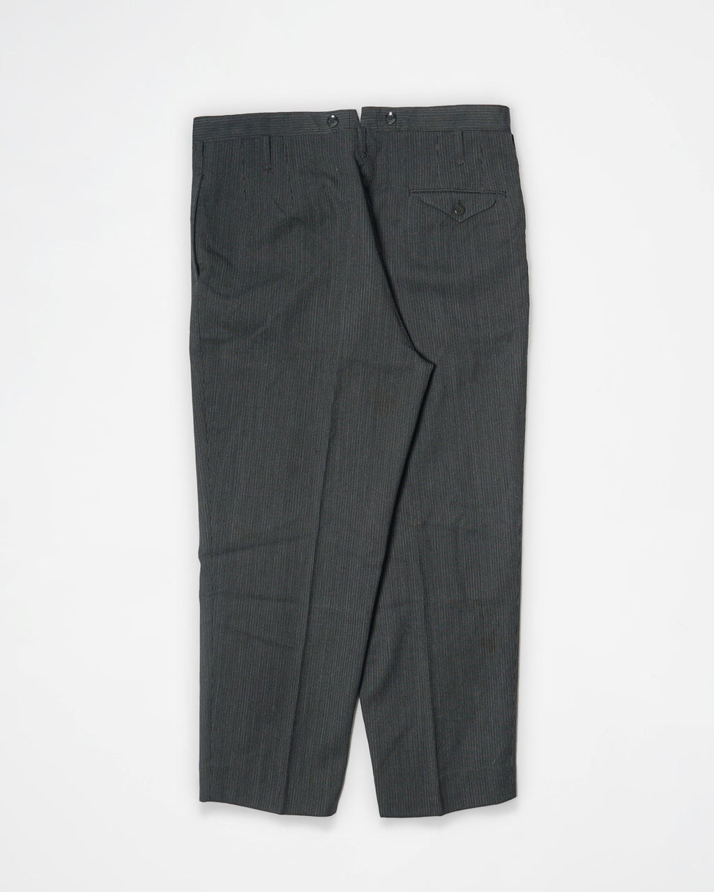 1960’s Stripe Wool Trousers / Size: 39