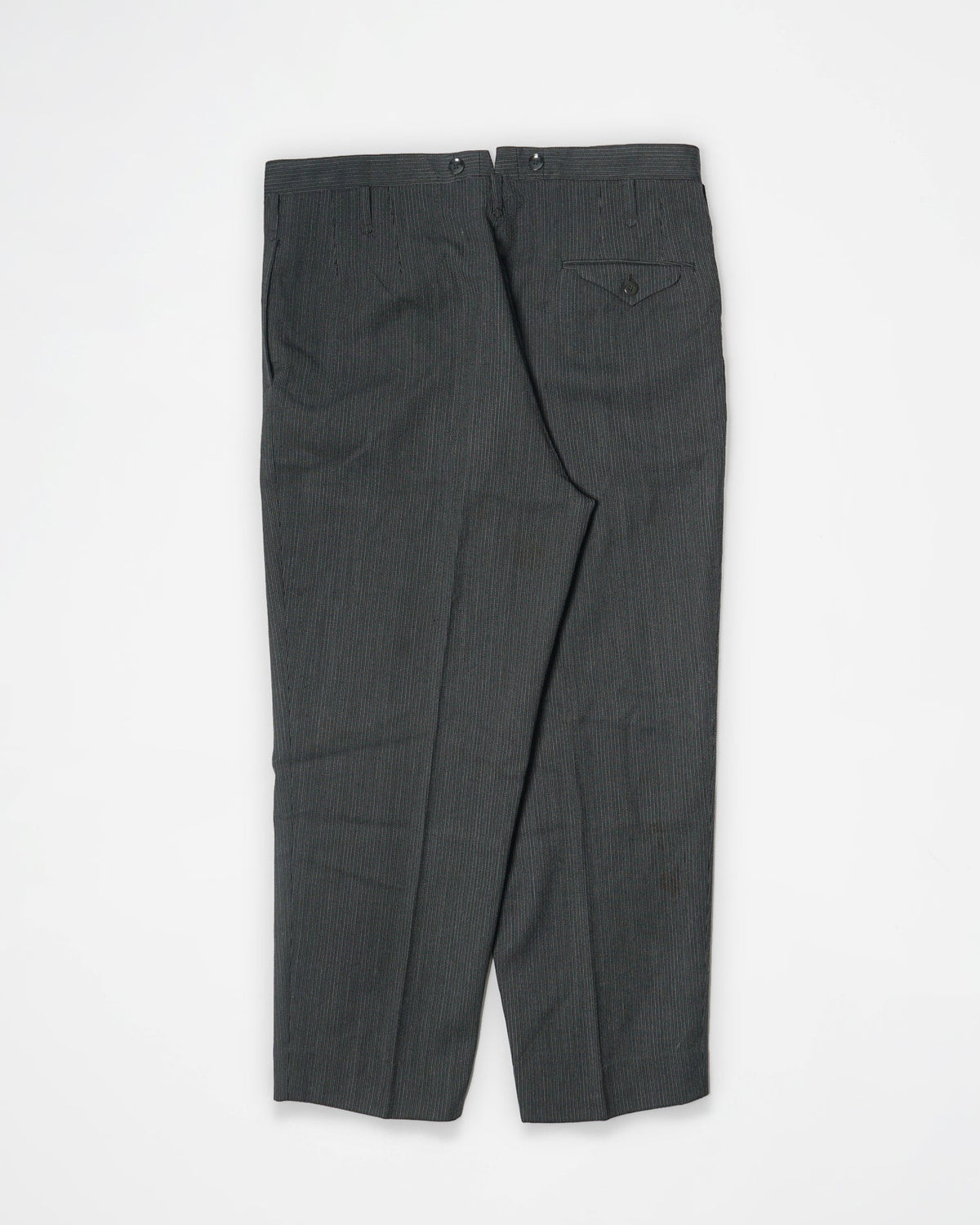 1960’s Stripe Wool Trousers / Size: 39