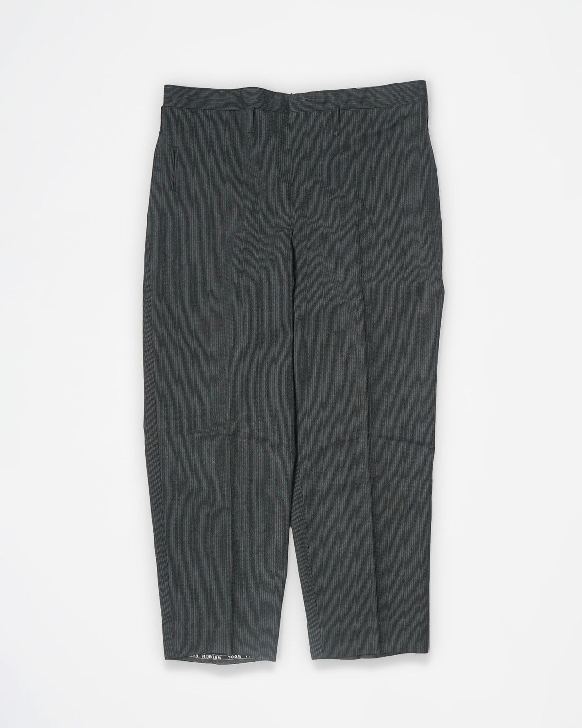 1960’s Stripe Wool Trousers / Size: 39