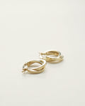 14k Gold Double Hoop Earrings