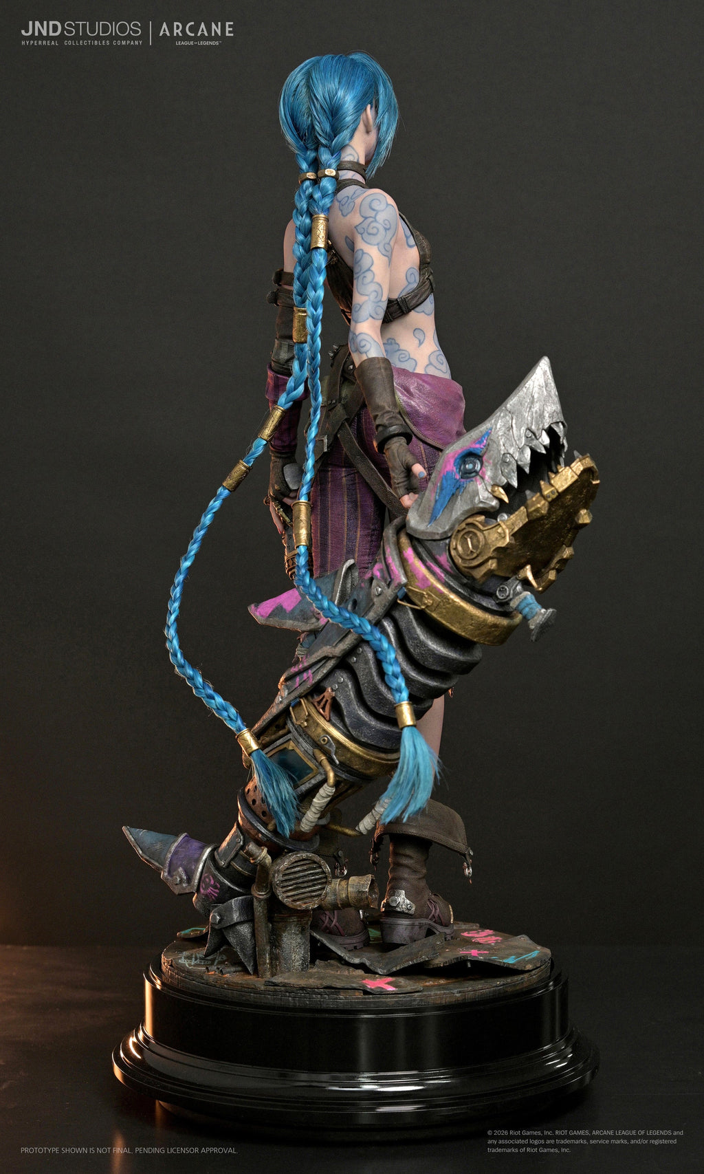 League of Legends Arcane: Jinx with 2 Head Variants 1/3 Scale Hyper Real