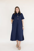 Linnea Solid Midi Dress
