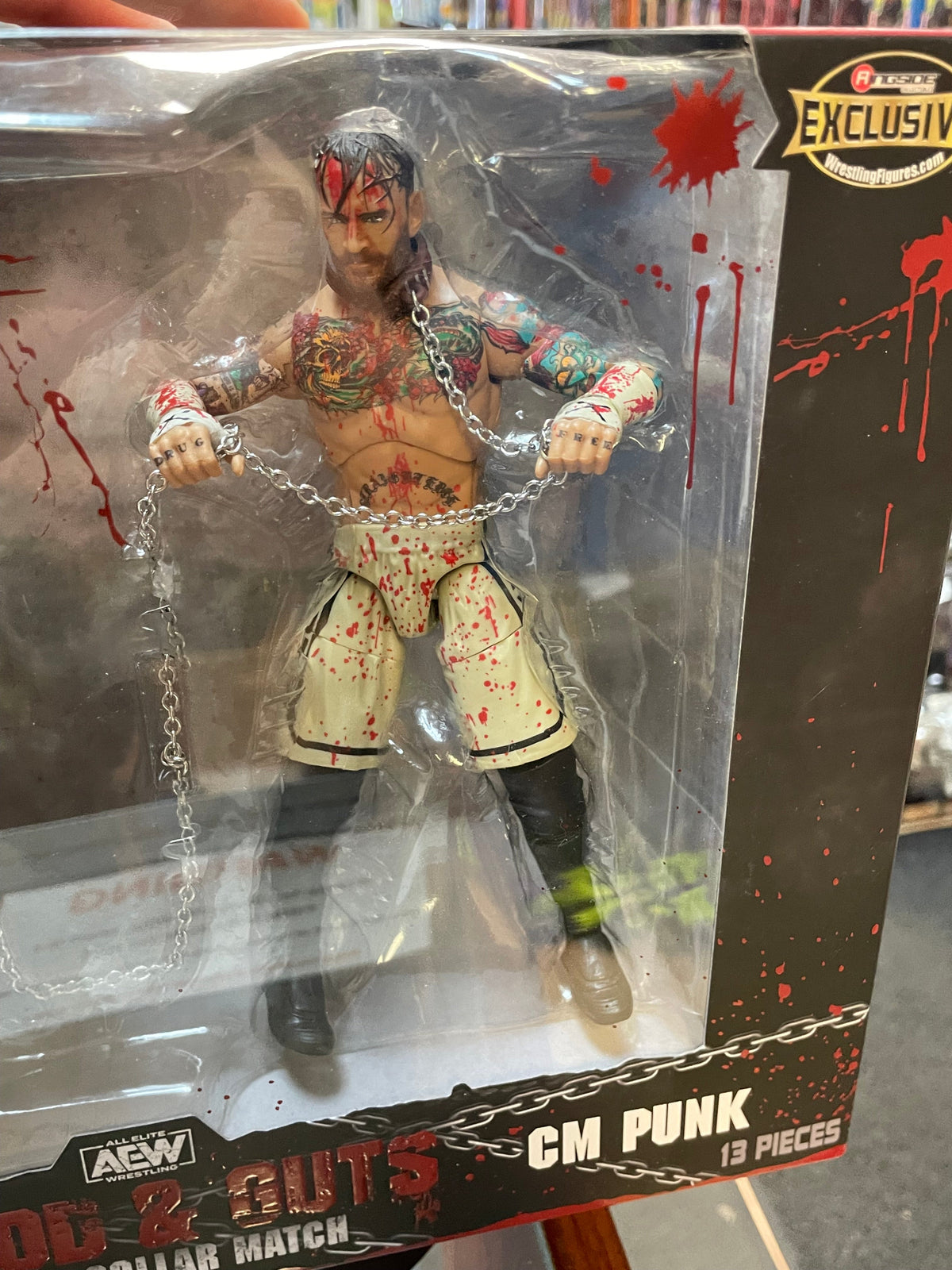 Blood & Guts: CM Punk & MJF  (AEW Unmatched Collection, Jazwares) **SEALED**