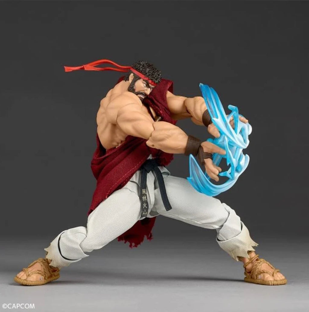 Amazing Yamaguchi Revoltech Ryu Street Fighter 6 w/ *Bonus Face Plate Action Figure BY KAIYODO