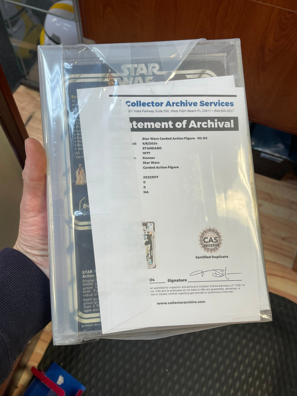 R2-D2 Artoo Detoo 12A Back (Vintage Star Wars, Kenner) GRADED