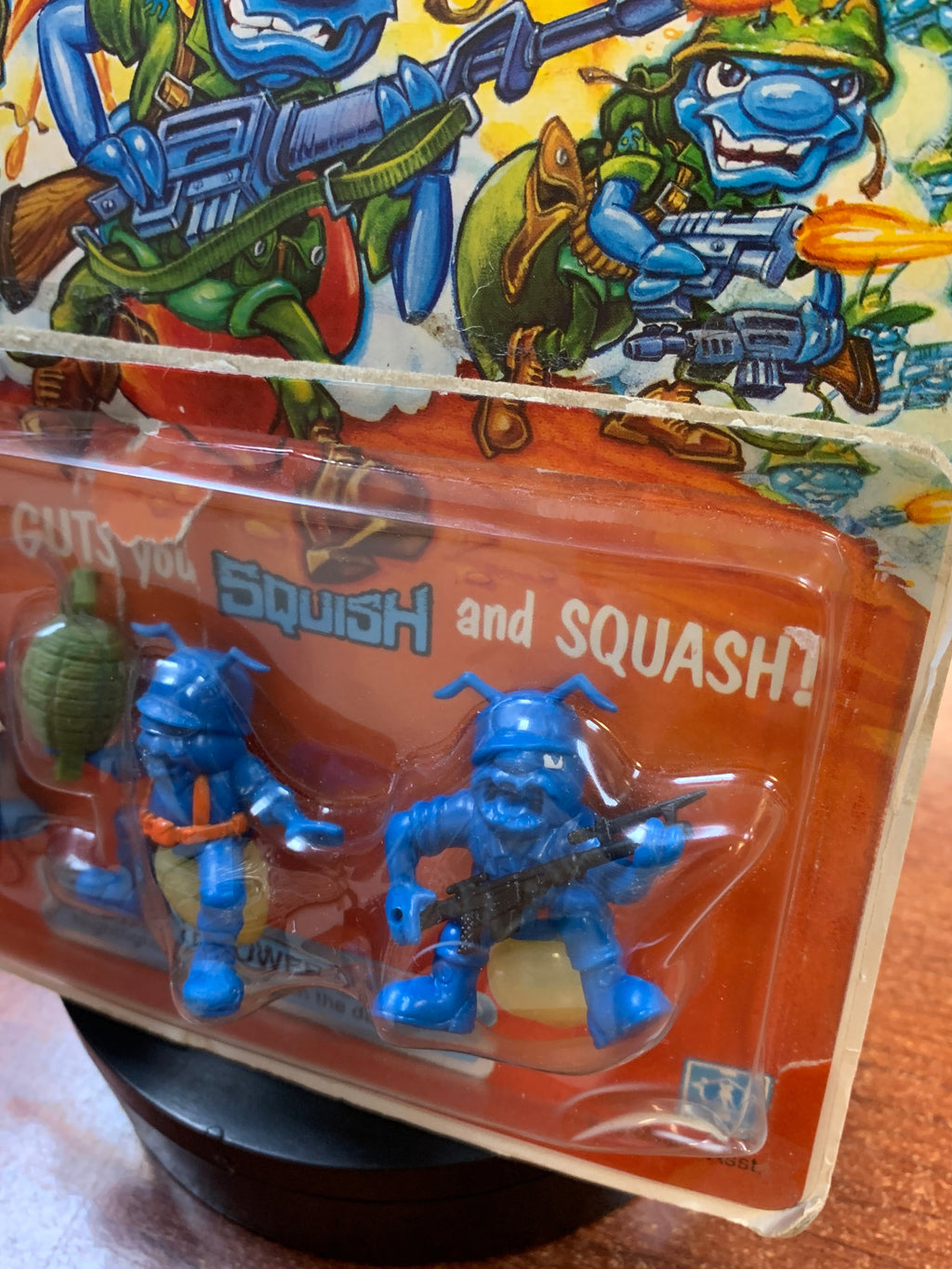 Flame Thrower Squad with Card Back 5422 (Vintage Army Ants, Hasbro) COMPLETE