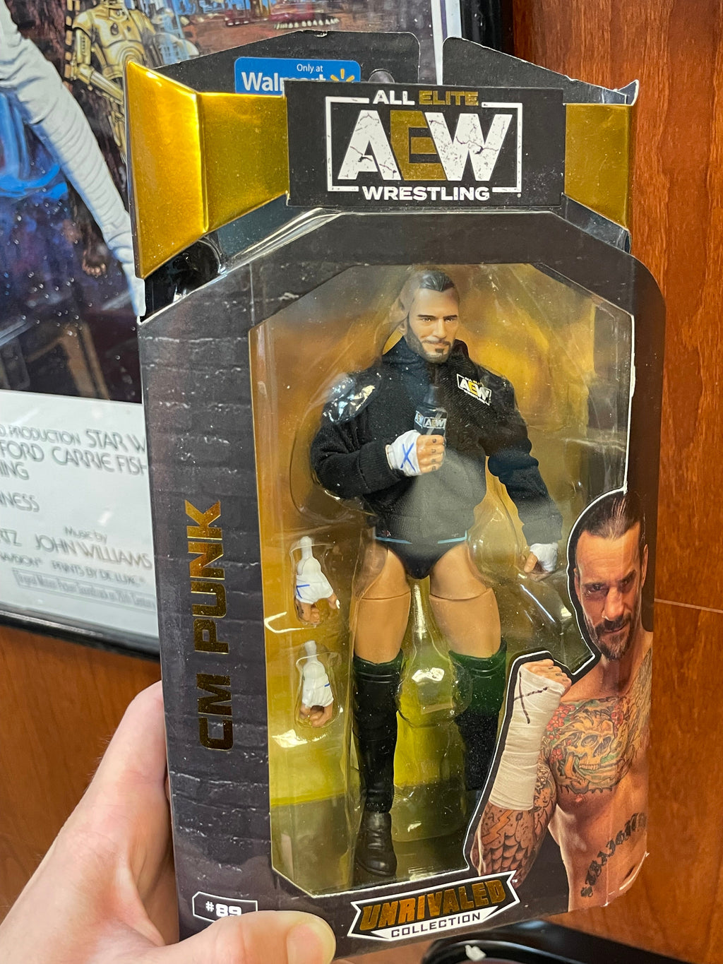 CM Punk Unrivaled (AEW Wrestling, Jazwares) **SEALED**