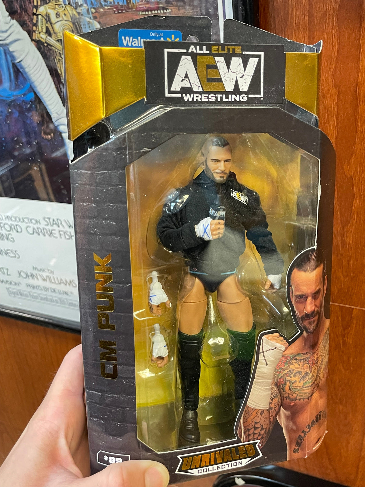 CM Punk Unrivaled (AEW Wrestling, Jazwares) **SEALED**