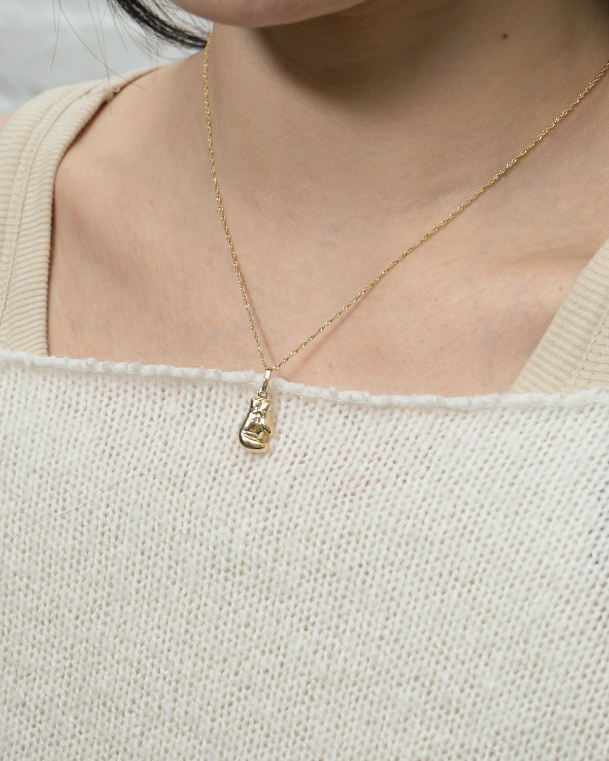 14k Gold Boxing Glove Charm