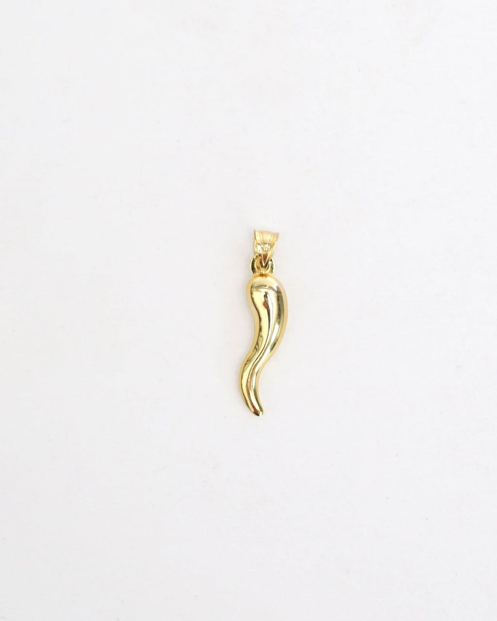 14k Gold Horn Charm