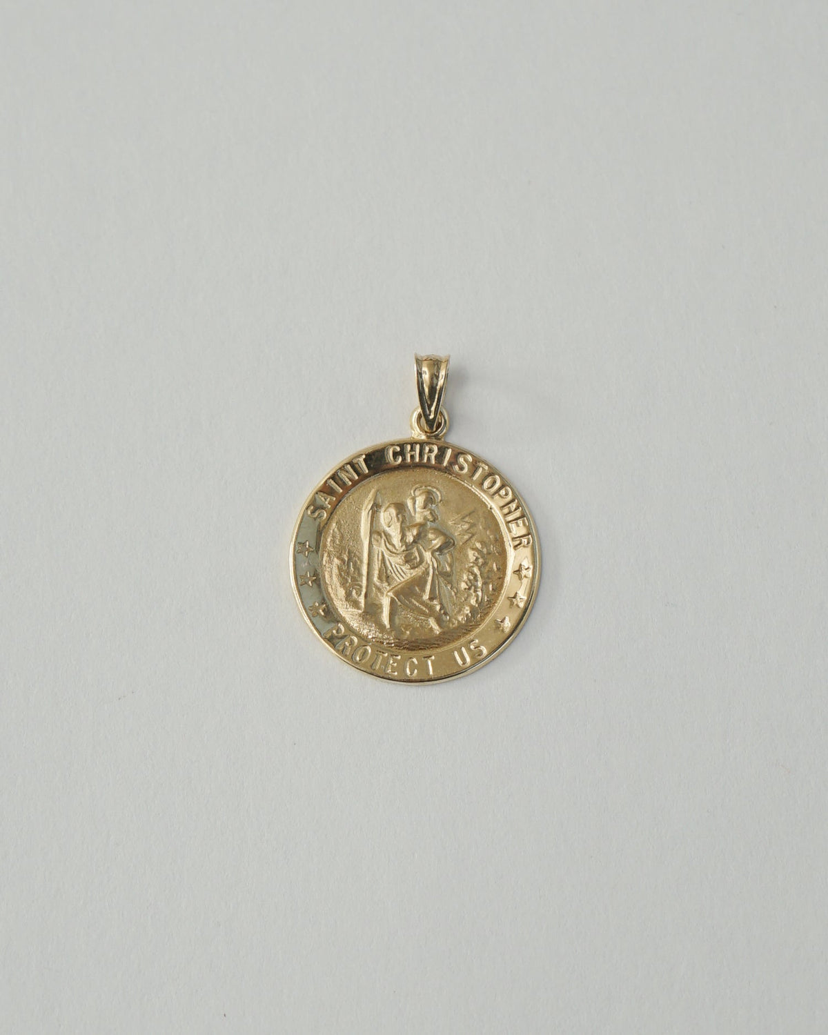 14k Gold Saint Christopher Charm