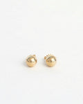 14k Gold Ball Stud Earrings