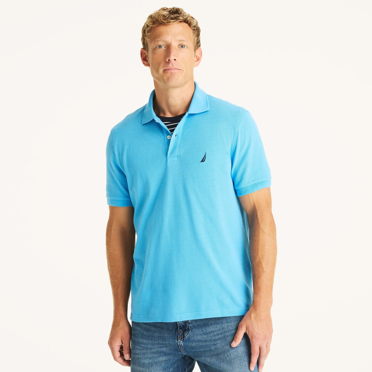 Nautica Mens Classic Fit Deck Polo