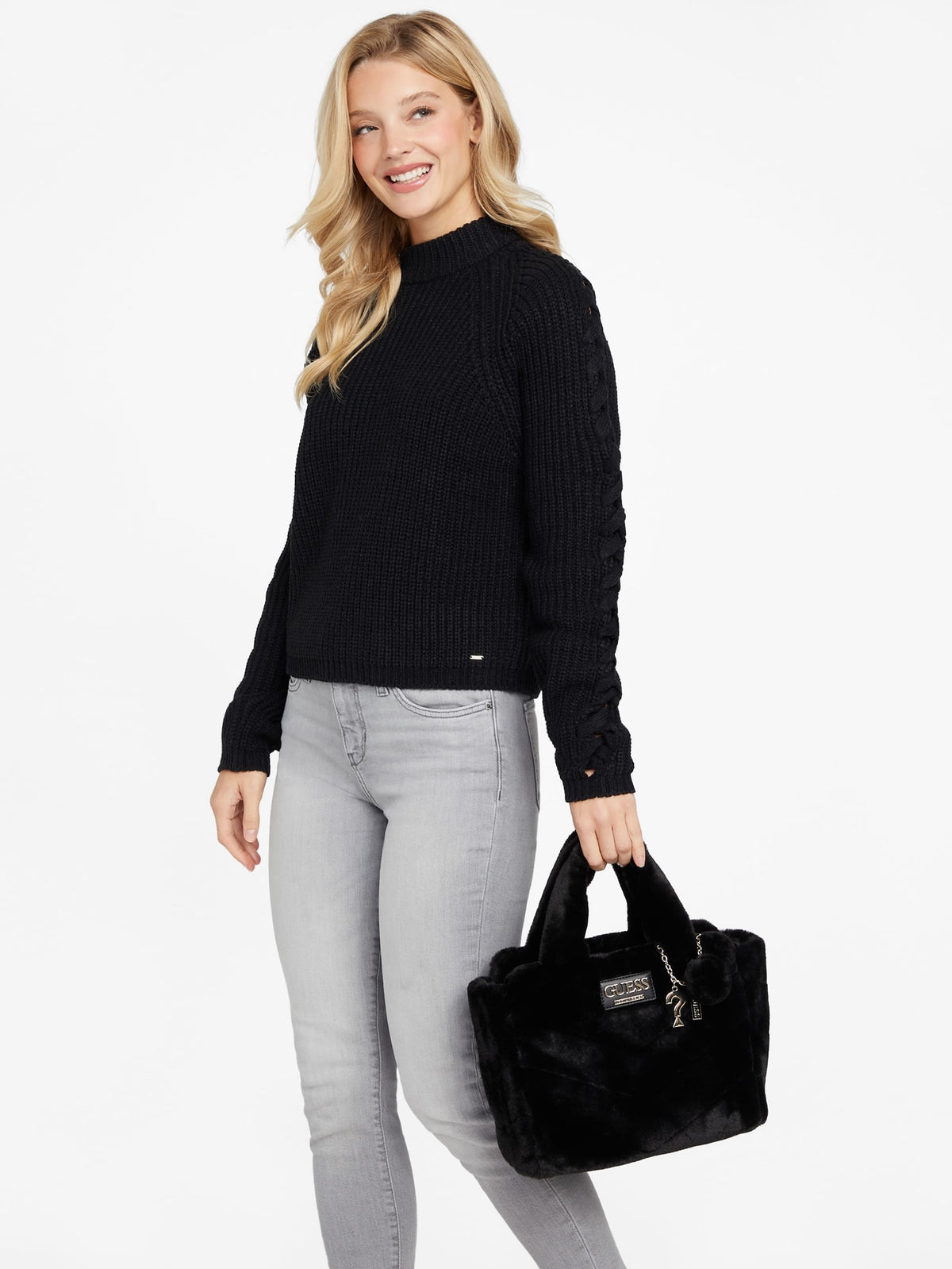 Elsie Faux-Fur Tote