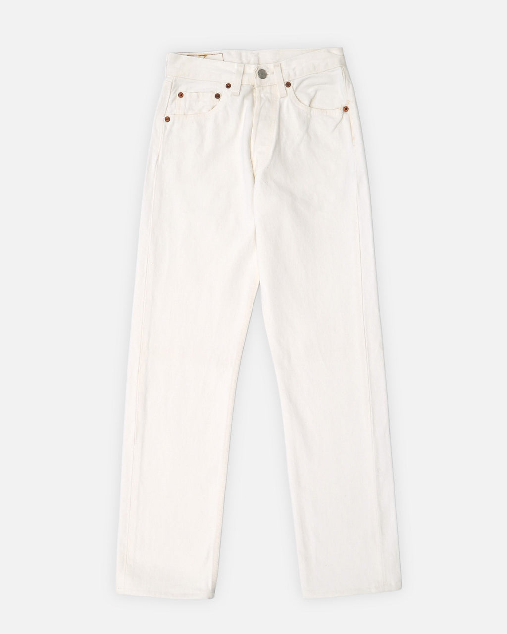501 Straight Fit White Denim Pants / size: 26