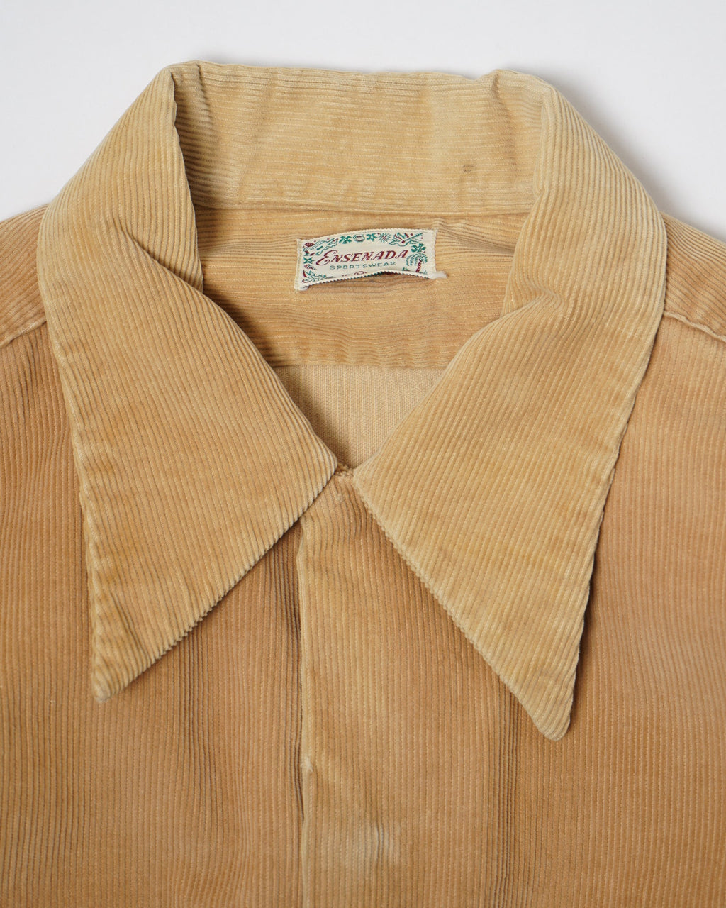 1950's Zip-Up Corduroy Shirt