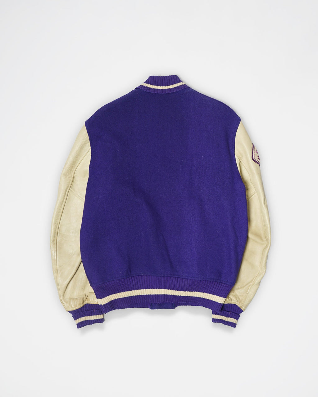 60's Wool Leather Varsity Jacket