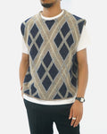 Argyle Check Vest