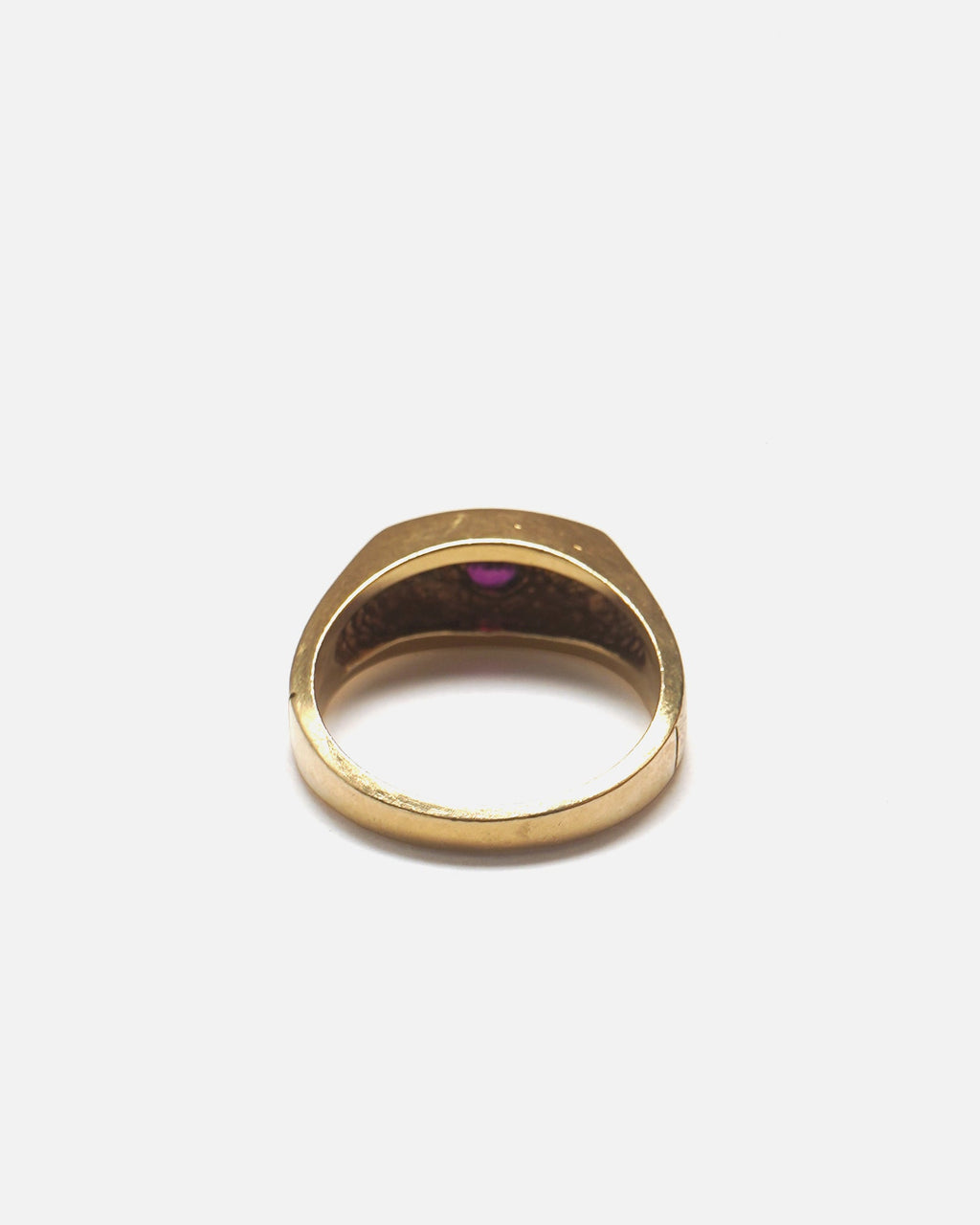 14k Gold Ring w/ Ruby & Diamond / size: 9