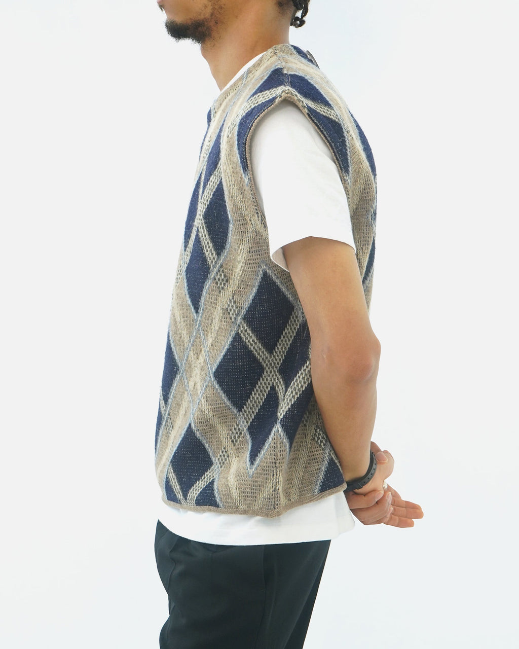 Argyle Check Vest