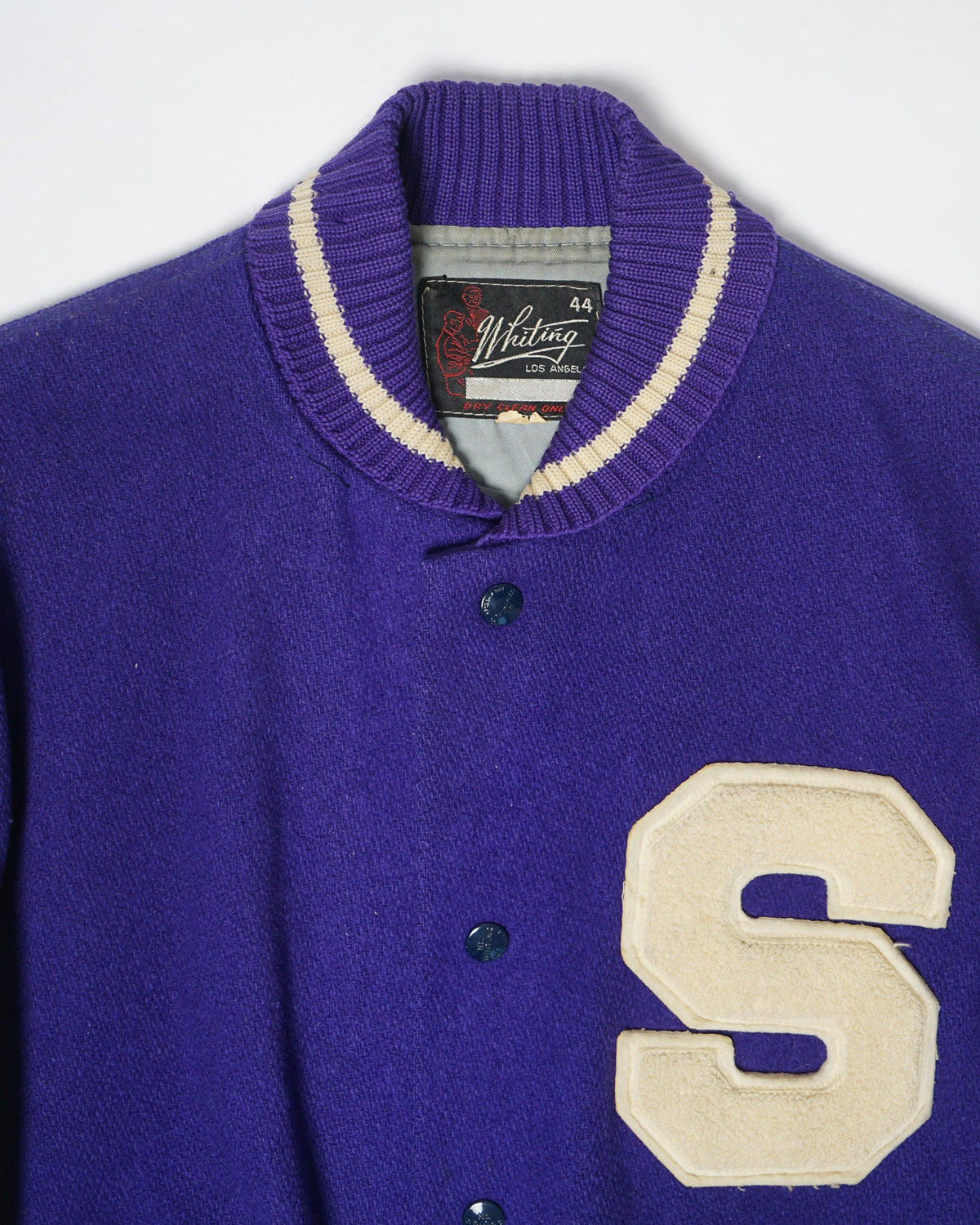 60's Wool Leather Varsity Jacket