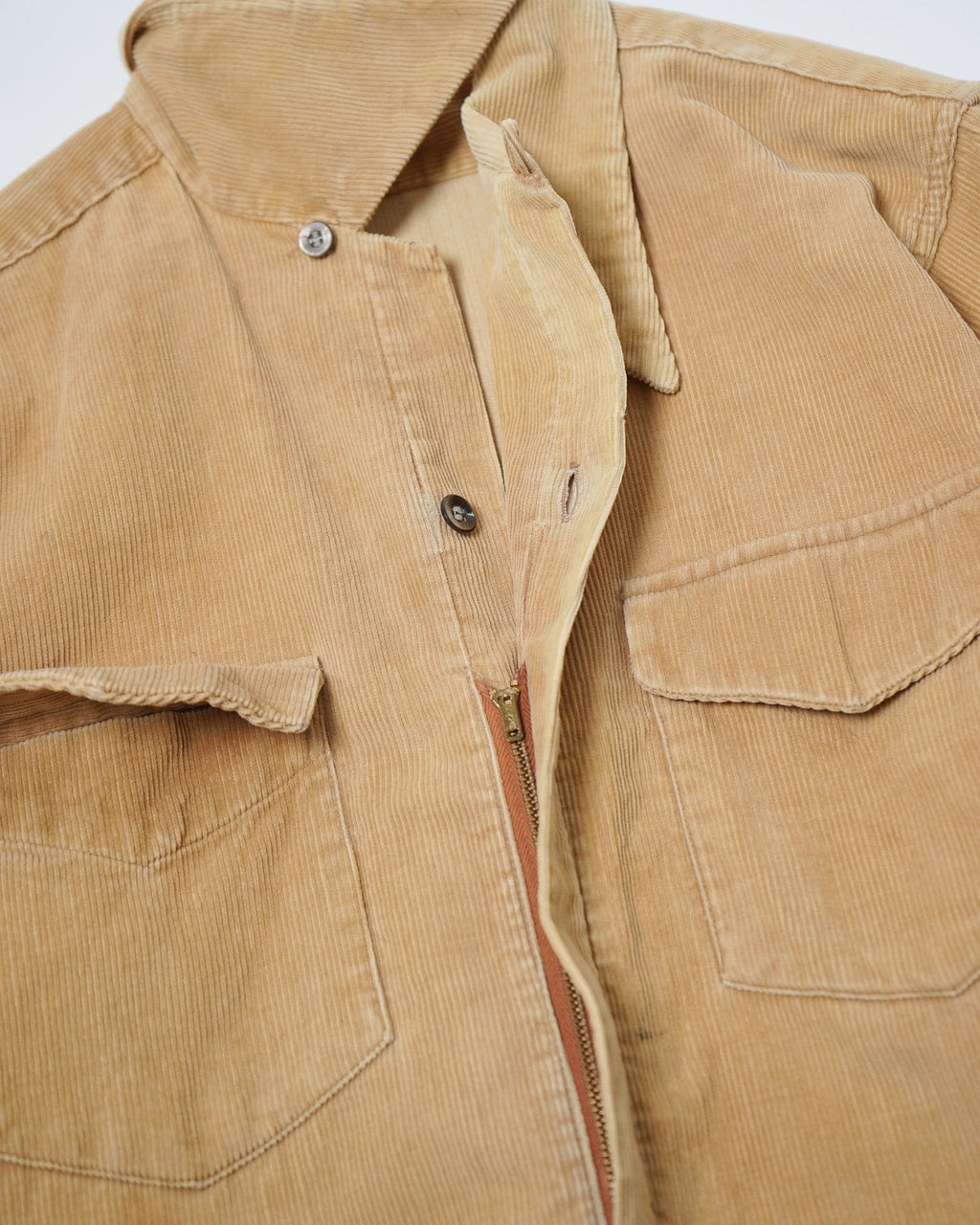 1950's Zip-Up Corduroy Shirt