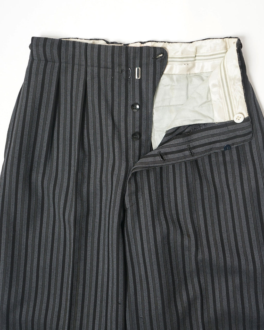 1960’s Stripe Wool Trousers / Size: 30