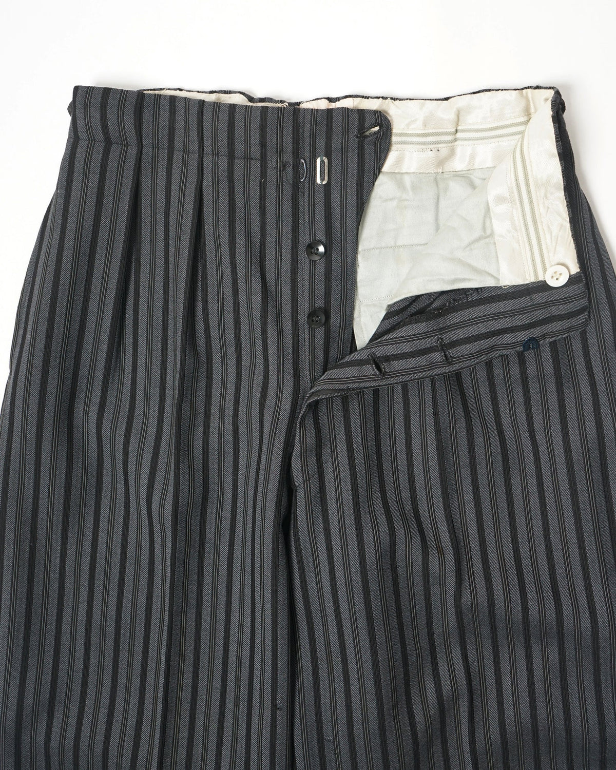 1960’s Stripe Wool Trousers / Size: 30