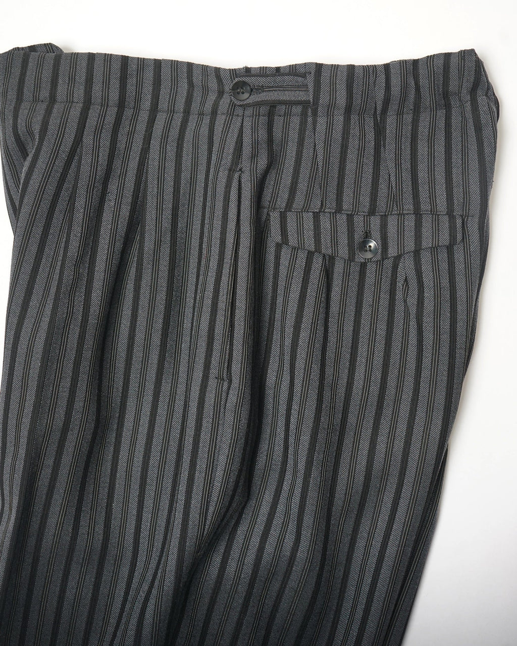 1960’s Stripe Wool Trousers / Size: 30