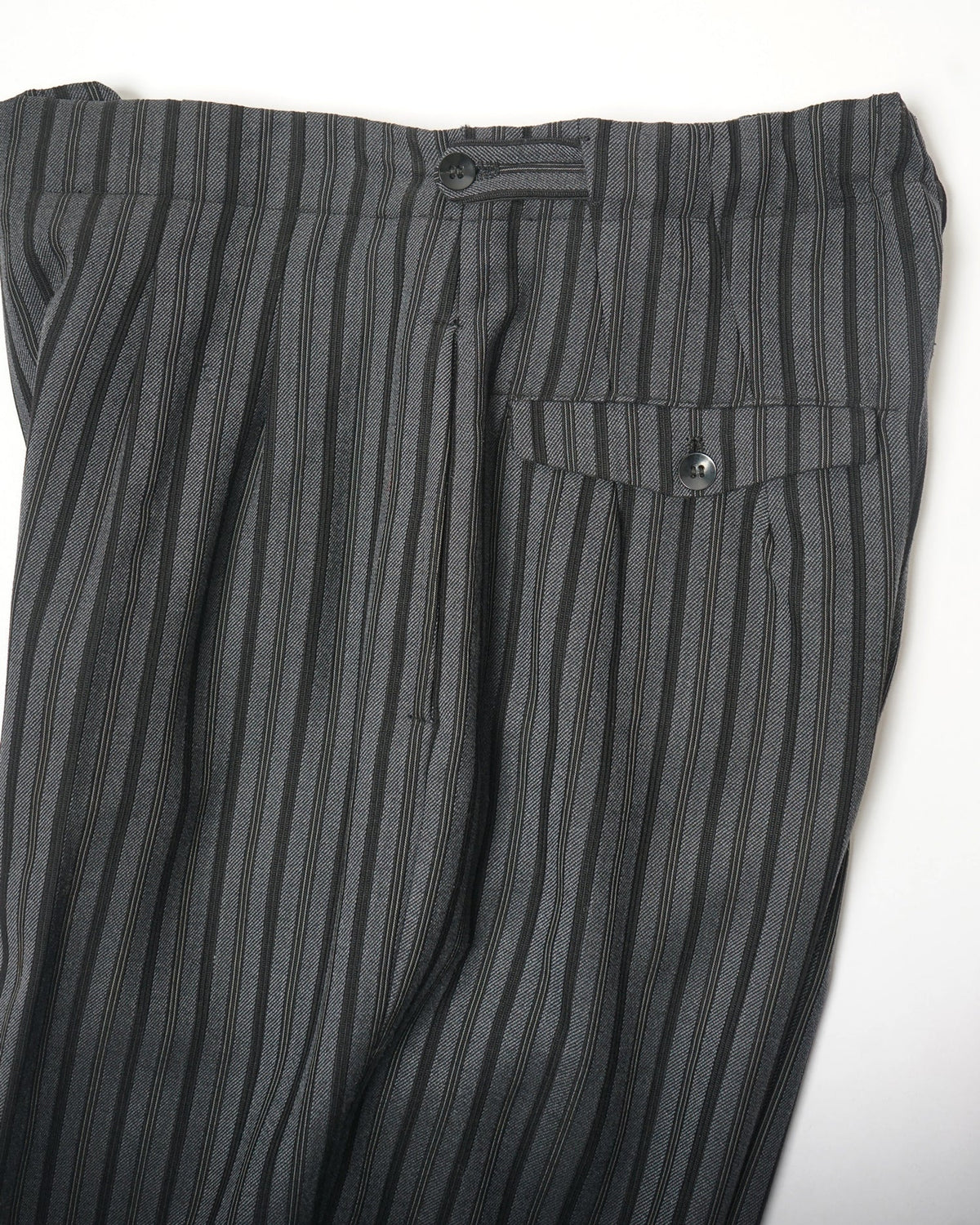1960’s Stripe Wool Trousers / Size: 30