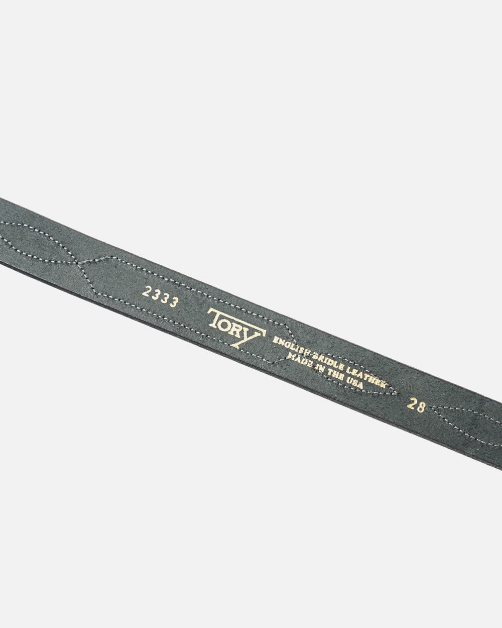 1" Repeated Stitch Leather Belt