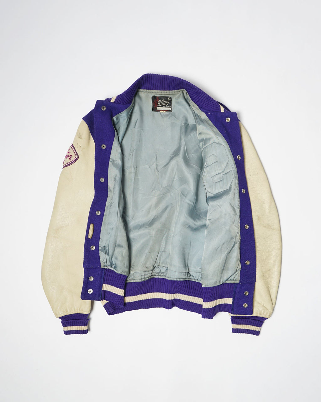 60's Wool Leather Varsity Jacket
