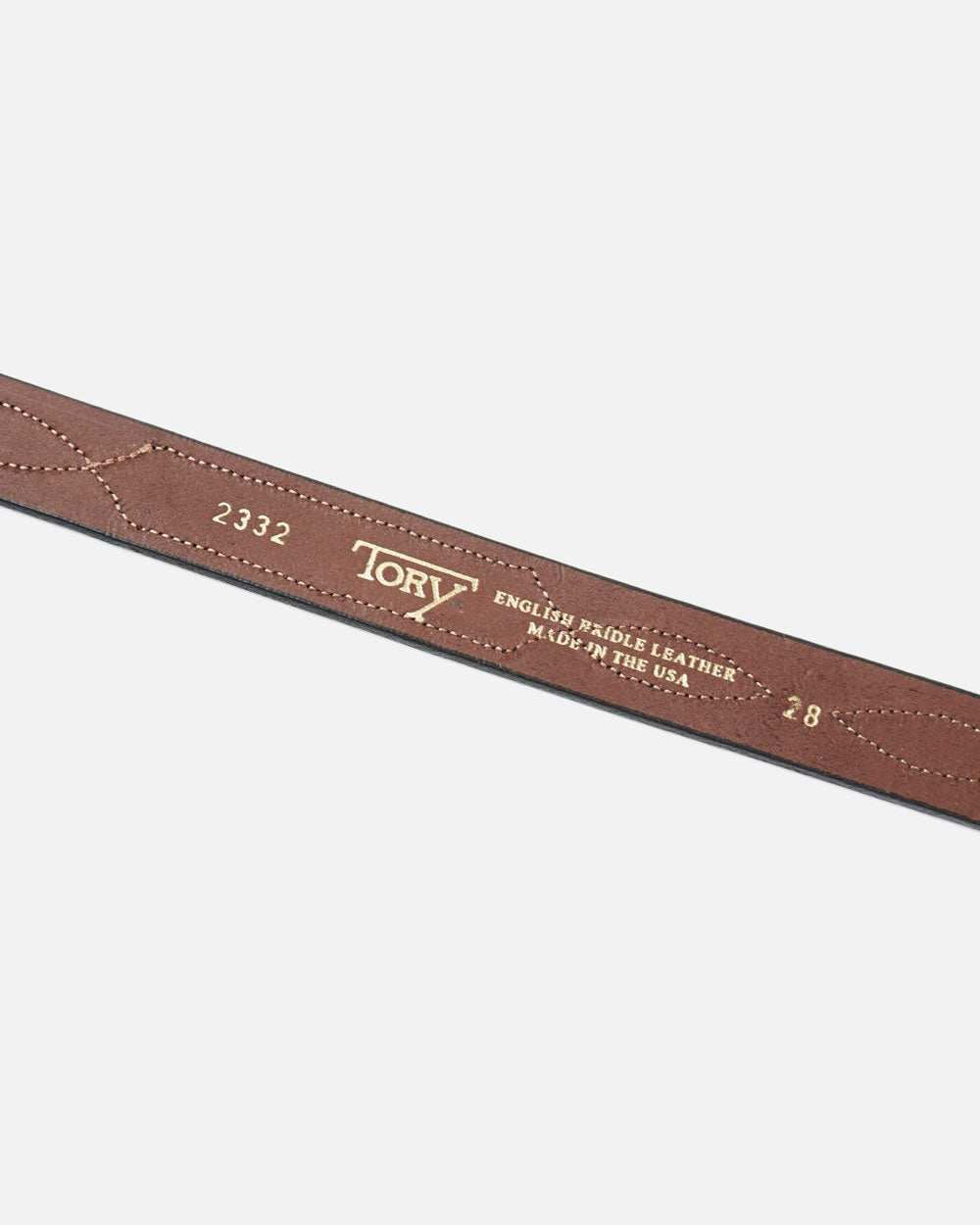 1" Repeated Stitch Leather Belt