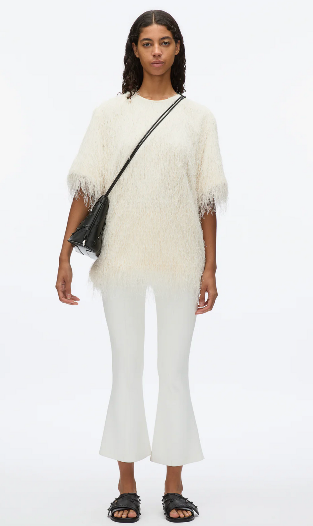 3.1 Phillip Lim Fringe Boxy Tee