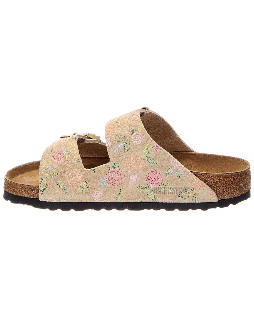 Birkenstock Arizona Flowers Sandcastle Suede Sandal