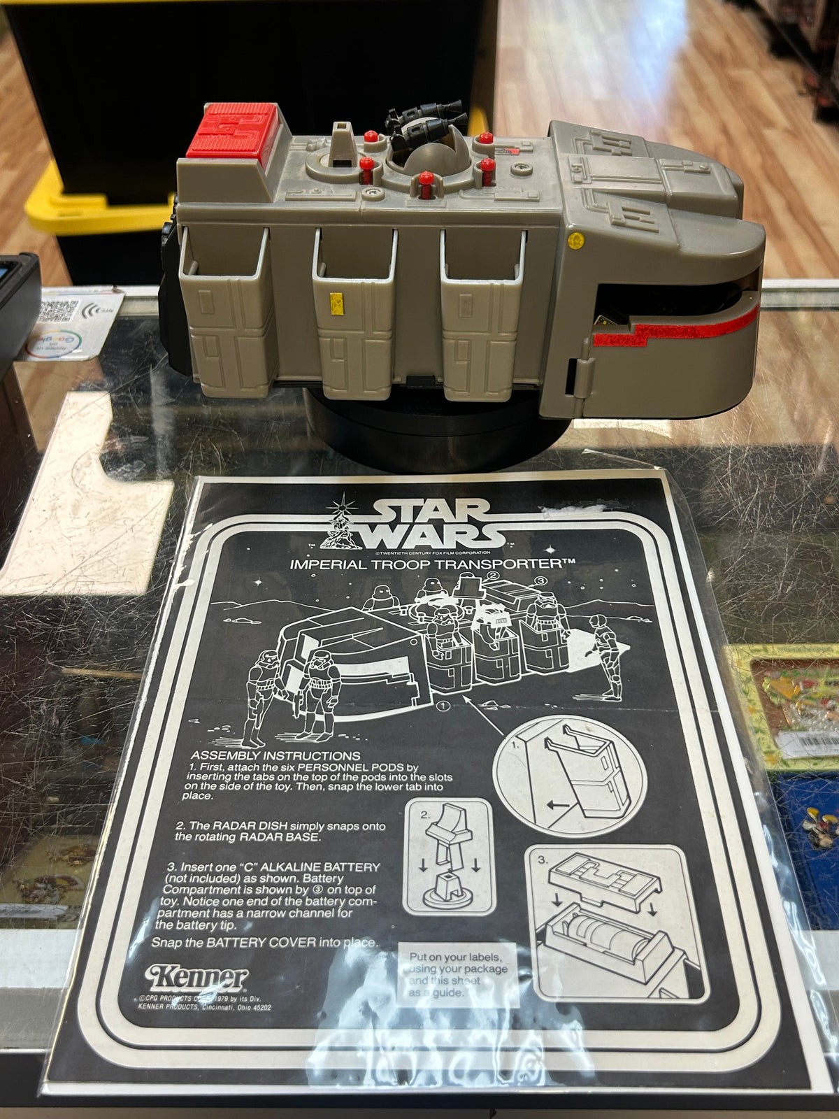 Imperial Troop Transport with Instructions (Vintage Star Wars, Kenner) COMPLETE