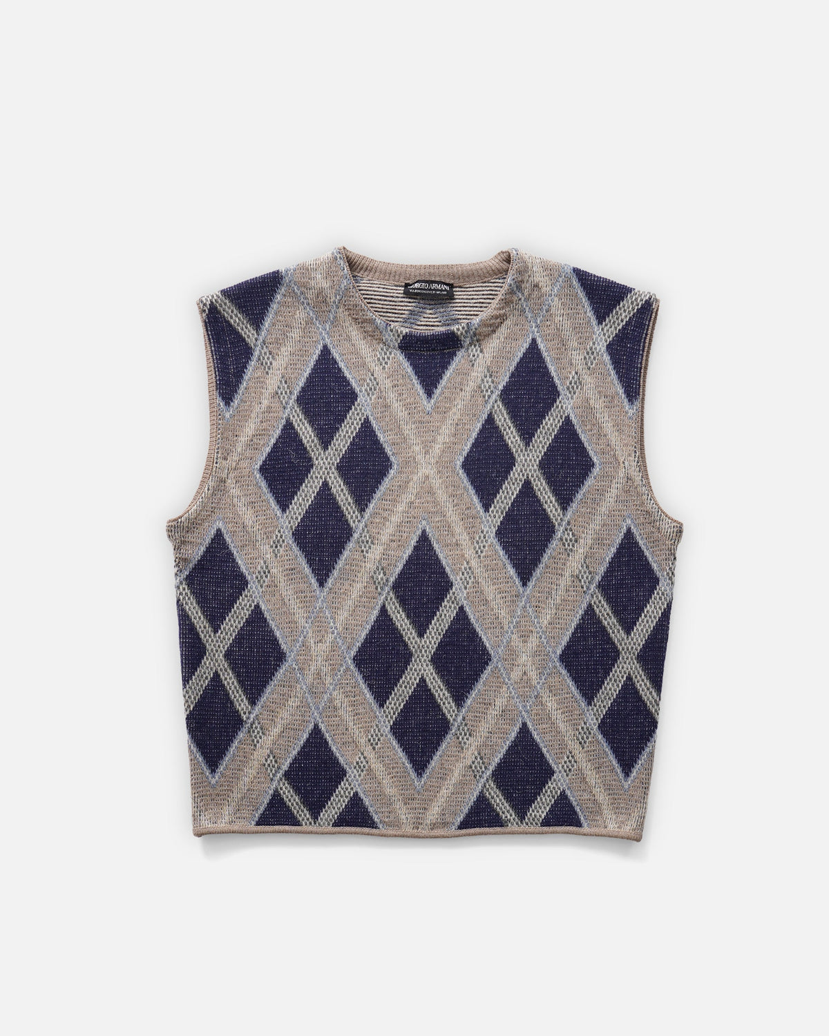 Argyle Check Vest