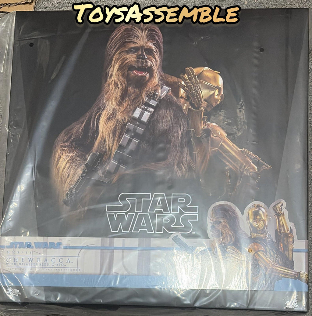 READY🔥Hot Toys MMS766 Star Wars: Episode V The Empire Strikes Back 1/6th scale Chewbacca with Disassembled C3PO Collectible Figure