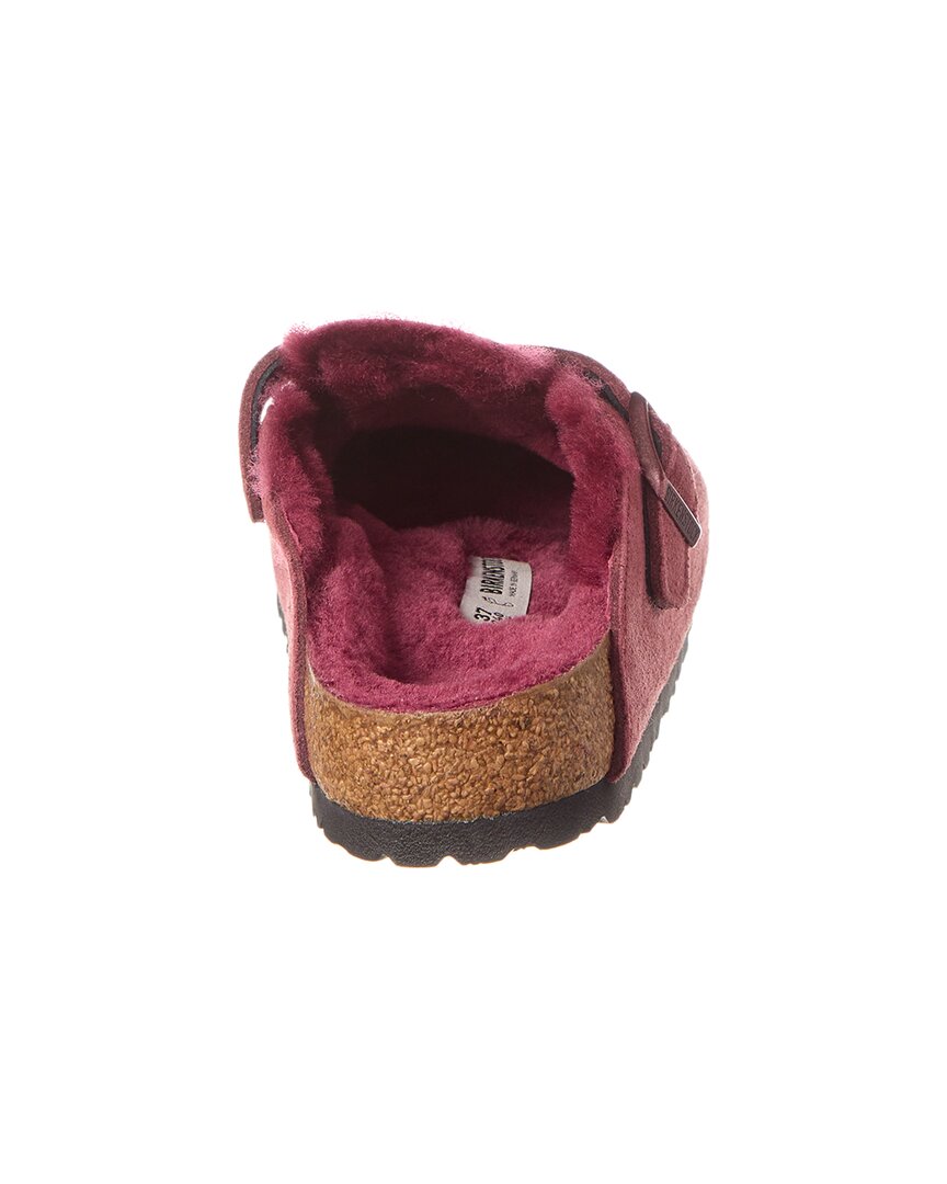 Birkenstock Boston VL Suede & Shearling Clog