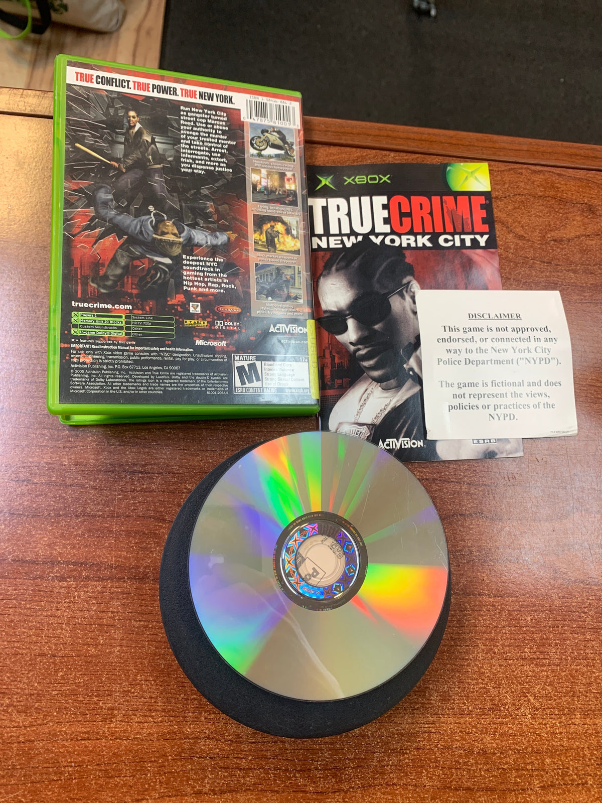 True Crime New York City (Xbox, Activision, Video Game) **TESTED**