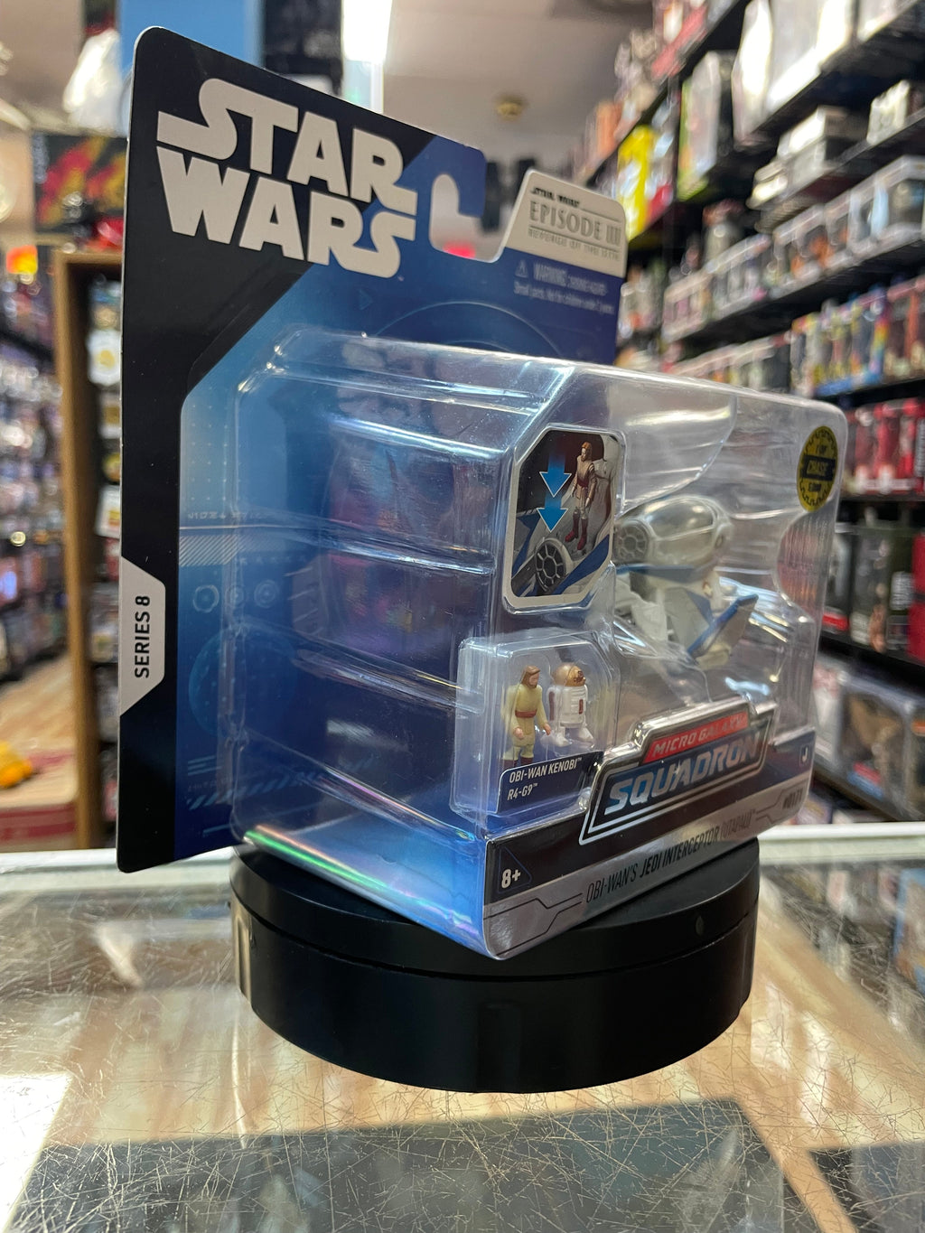 Obi Wans Jedi Interceptor -Chase 1/5000-  (Star Wars Micro Galaxy Squadron, Jazwares) **SEALED**