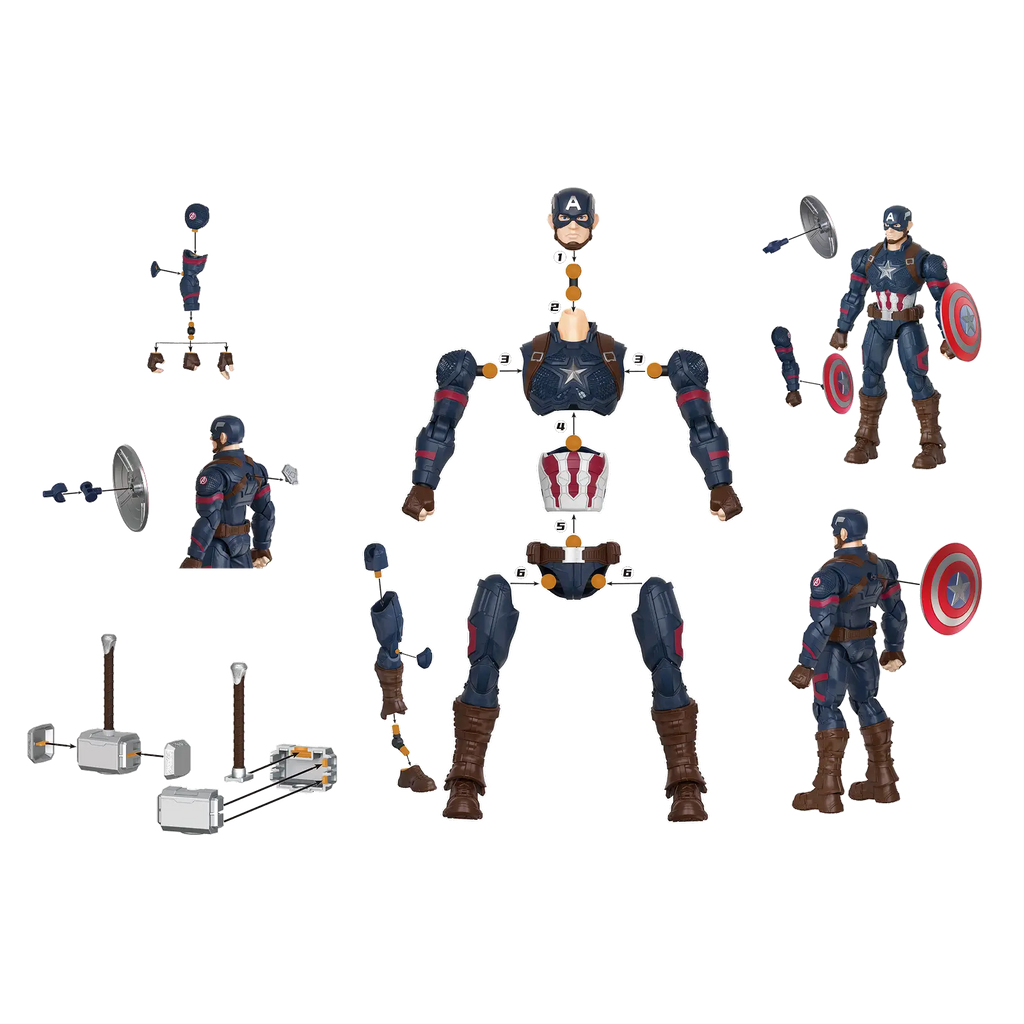 Marvel Infinity Saga Champion Class 03 Captain America Model Kits | Blokees