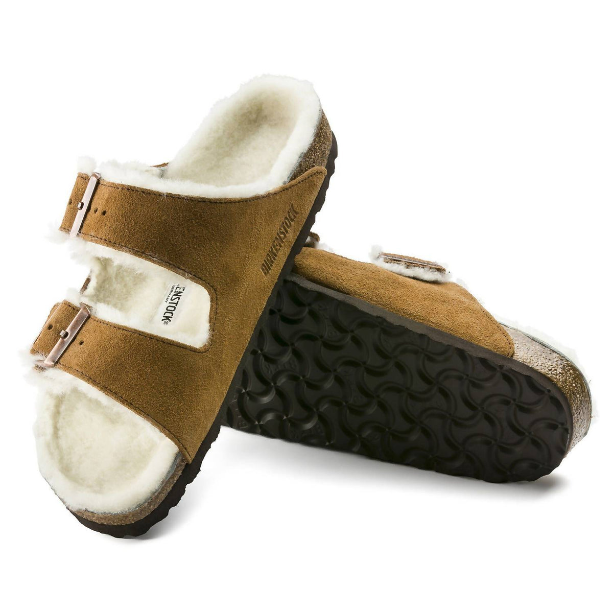 Unisex Arizona Shearling Sandal In Mink